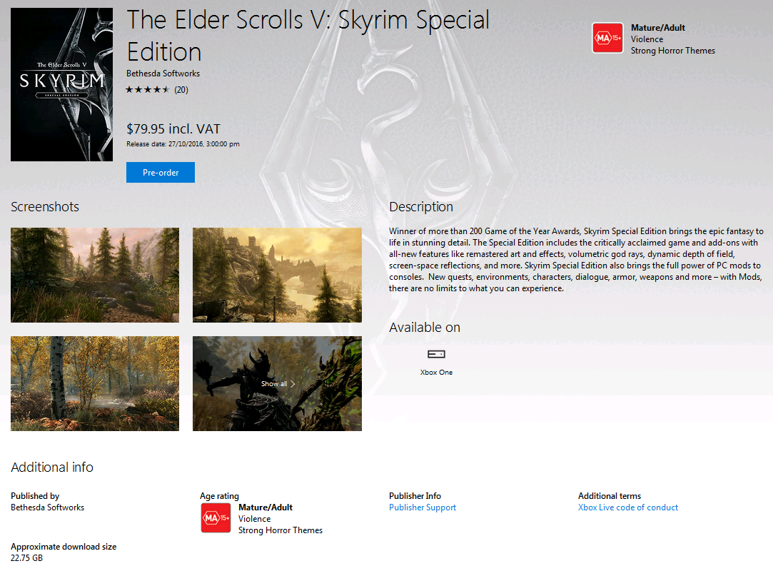 Skyrim Special Edition Ps4 Digital Download